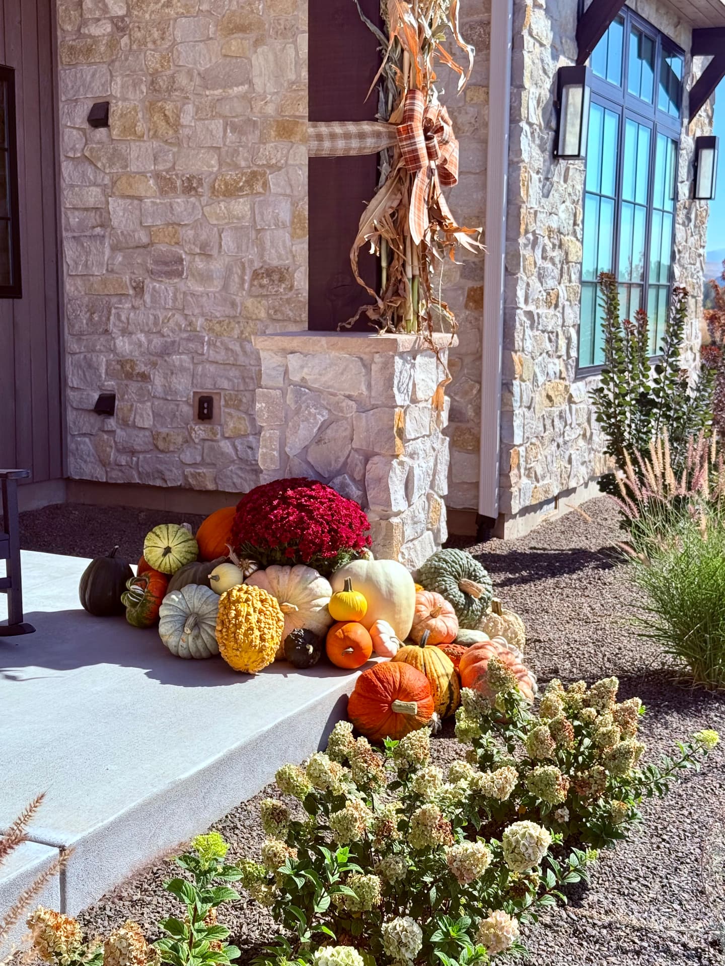 The Accent pumpkin installation